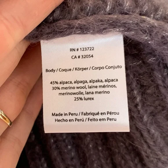 Xirena Sweater Alpaca Blend Knit Mock Neck Pullover Neutral Snowbird Size XS - Picture 8 of 9